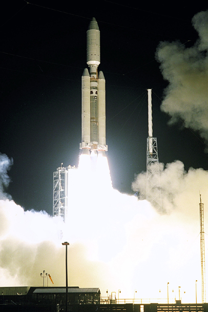 Space History Photo: Launch of Cassini Orbiter & Huygens Probe